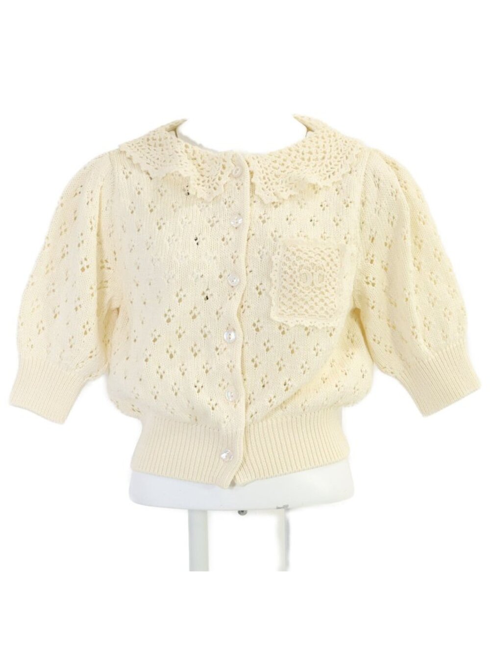 Celine Triomphe Cropped Cardigan